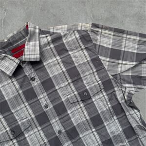 Alfani Plaid Shirt Mens XL modern fit cotton casual button down